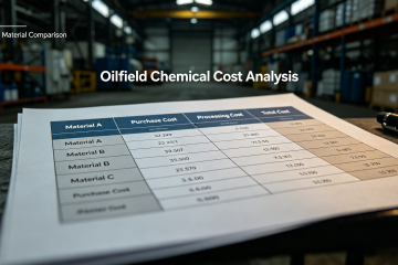 Oilfield chemical cost analysis scene