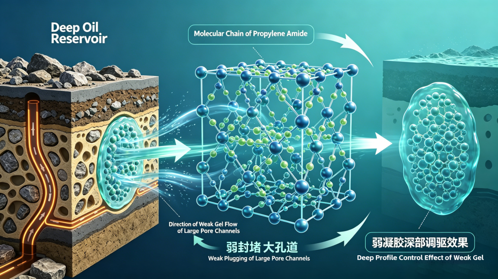 Stable weak gel formation ability in harsh reservoir environments